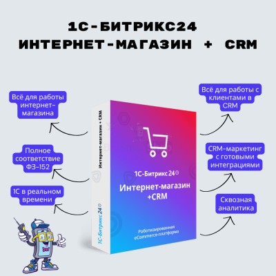 Программа для ЭВМ "1С-Битрикс24". Лицензия Интернет-магазин + CRM (12 мес.) - купить в Фатеевой